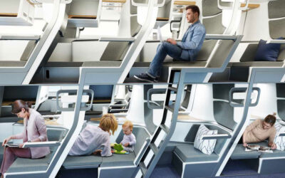 NIGHTMARE Double Decker Airplane Seats! Would You Fly Double Decker?
