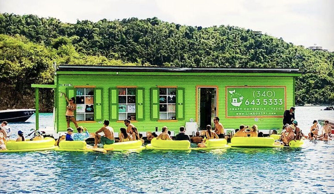 Taco Time! We Found A Green Floating Taco Bar in the Caribbean — I Might Never Leave